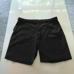 NEW‎ Bocaccio Golf Black Super 120s Expandable Waist Flat Front Shorts 40 8.5"